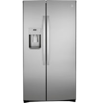 GE 25.2 Cu. Ft. Side-by-Side Refrigerator - GSS25IYNFS - Refrigerator in Fingerprint Resistant Stainless Steel