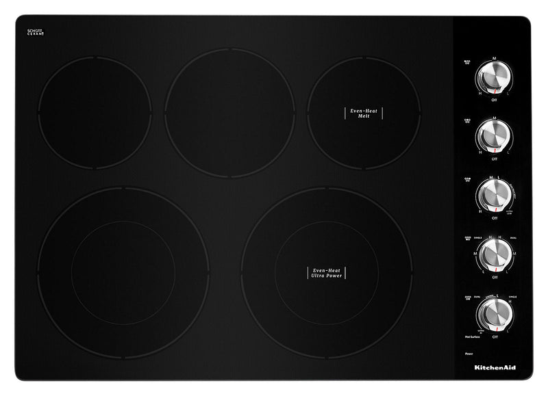 KitchenAid 30" Electric Cooktop with Ultra Power Element - KCES550HSS