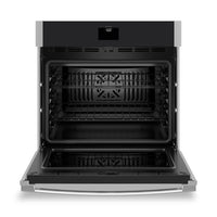 GE 30" 5 Cu. Ft. Electric Single Wall Oven with No Preheat Air Fry - Stainless Steel - JTS5000SVSS | Four mural simple électrique GE de 5 pi3 et de 30 po avec friture à air sans préchauffage - acier inoxydable - JTS5000SVSS | JTS500SS