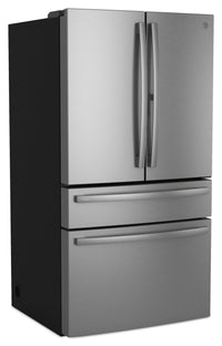 GE 36” 28.7 Cu. Ft. French-Door Refrigerator - Fingerprint Resistant Stainless Steel - PGE29BYTFS | Réfrigérateur GE de 28,7 pi3 et de 36 po à portes françaises - acier inoxydable résistant aux traces de doigts - PGE29BYTFS | PGE29BYS