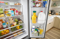 Whirlpool 36" 30 Cu. Ft. French-Door Refrigerator with Dual Ice Makers - Black Stainless Steel - WRFF3736SV | Réfrigérateur Whirlpool de 36 po et de 30 pi3 à portes françaises avec machine à glaçons double - acier inoxydable noir - WRFF3736SV | WRFF373V