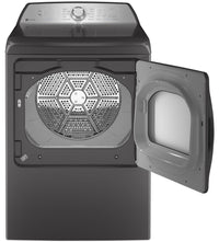 GE Profile 5.8 Cu. Ft. Top-Load Washer and 7.4 Cu. Ft. Electric Dryer - Diamond Grey