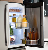 GE Profile 36" 28.4 Cu. Ft. French-Door Refrigerator - Fingerprint Resistant Stainless Steel - PAD28BYTFS | Réfrigérateur GE de 28,4 pi3 et de 36 po à portes françaises - acier inoxydable résistant aux traces de doigts - PAD28BYTFS