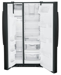 GE 23 Cu. Ft. Side-by-Side Refrigerator - GSS23GGPBB