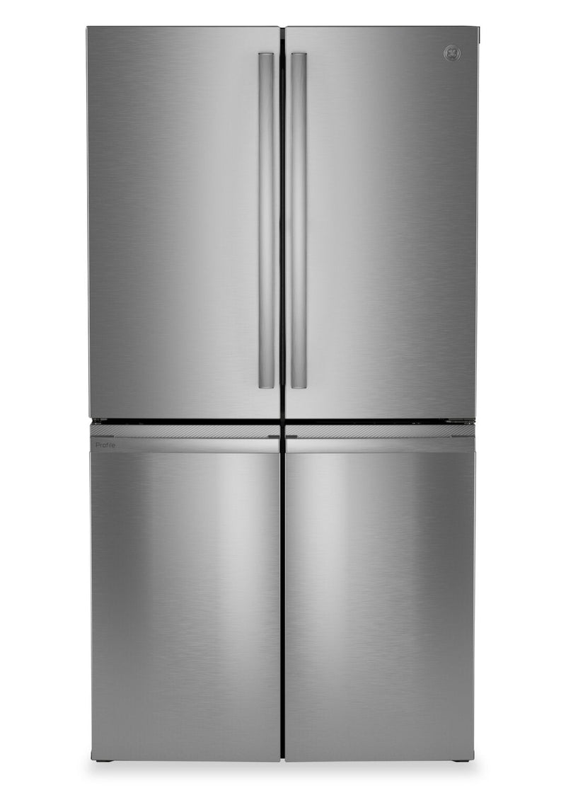 GE Profile 36" 28.4 Cu. Ft. French-Door Refrigerator - Fingerprint Resistant Stainless Steel - PAD28BYTFS | Réfrigérateur GE de 28,4 pi3 et de 36 po à portes françaises - acier inoxydable résistant aux traces de doigts - PAD28BYTFS