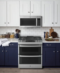 GE 6.7 Cu. Ft. Double-Oven Freestanding Gas Range - JCGSS86SPSS