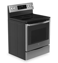 GE 30" Smart Electric Range - Fingerprint Resistant Stainless Steel - PCB900YVFS | Cuisinière électrique intelligente GE de 30 po - acier inoxydable résistant aux traces de doigts - PCB900YVFS |