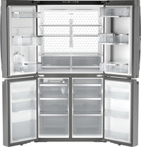 GE Profile 36" 28.4 Cu. Ft. French-Door Refrigerator - Fingerprint Resistant Stainless Steel - PAD28BYTFS | Réfrigérateur GE de 28,4 pi3 et de 36 po à portes françaises - acier inoxydable résistant aux traces de doigts - PAD28BYTFS