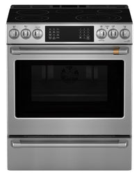 Café 30" 5.7 Cu. Ft. Electric Range with Dynamic Bake - Stainless Steel - CRS70XAWCS1  | Cuisinière électrique Café de 5,7 pi3 et de 30 po avec cuisson dynamique - acier inoxydable - CRS70XAWCS1  | CRS70XA1