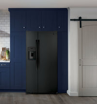 GE 23 Cu. Ft. Side-by-Side Refrigerator - GSS23GGPBB