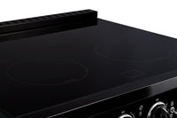 Classic Retro by Unique 30" 3.9 Cu. Ft. Induction Range - Midnight Black - UNQ-30CR IC B | Cuisnière à induction Classic Rétro par Unique de 30 po et de 3,9 pi3 - noir minuit - UNQ-30CR IC B | UNQ30ICB