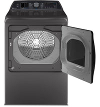 GE Profile 6.2 Cu. Ft. Top-Load Washer and 7.4 Cu. Ft. Electric Dryer - Diamond Grey