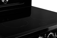 Classic Retro by Unique 30" 3.9 Cu. Ft. Induction Range - Midnight Black - UNQ-30CR IC B | Cuisnière à induction Classic Rétro par Unique de 30 po et de 3,9 pi3 - noir minuit - UNQ-30CR IC B | UNQ30ICB