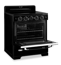 Classic Retro by Unique 30" 3.9 Cu. Ft. Induction Range - Midnight Black - UNQ-30CR IC B | Cuisnière à induction Classic Rétro par Unique de 30 po et de 3,9 pi3 - noir minuit - UNQ-30CR IC B | UNQ30ICB