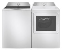 GE Profile 5.8 Cu. Ft. Top-Load Washer and 7.4 Cu. Ft. Electric Dryer - White