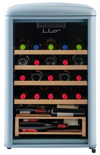 iio 30-Bottle Freestanding Retro Wine Cooler - IFF2-WS30-LB-V 