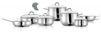 Arimi Luna 12-piece Italian Stainless Steel Cookware Set|Arimi Luna Batterie De Cuisine Italienne En Acier Inoxydable 12 Pieces