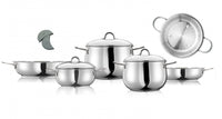 Arimi Bella 9-piece Italian Stainless Steel Cookware Set|Arimi Bella Batterie De Cuisine Italienne En Acier Inoxydable 9 Pieces