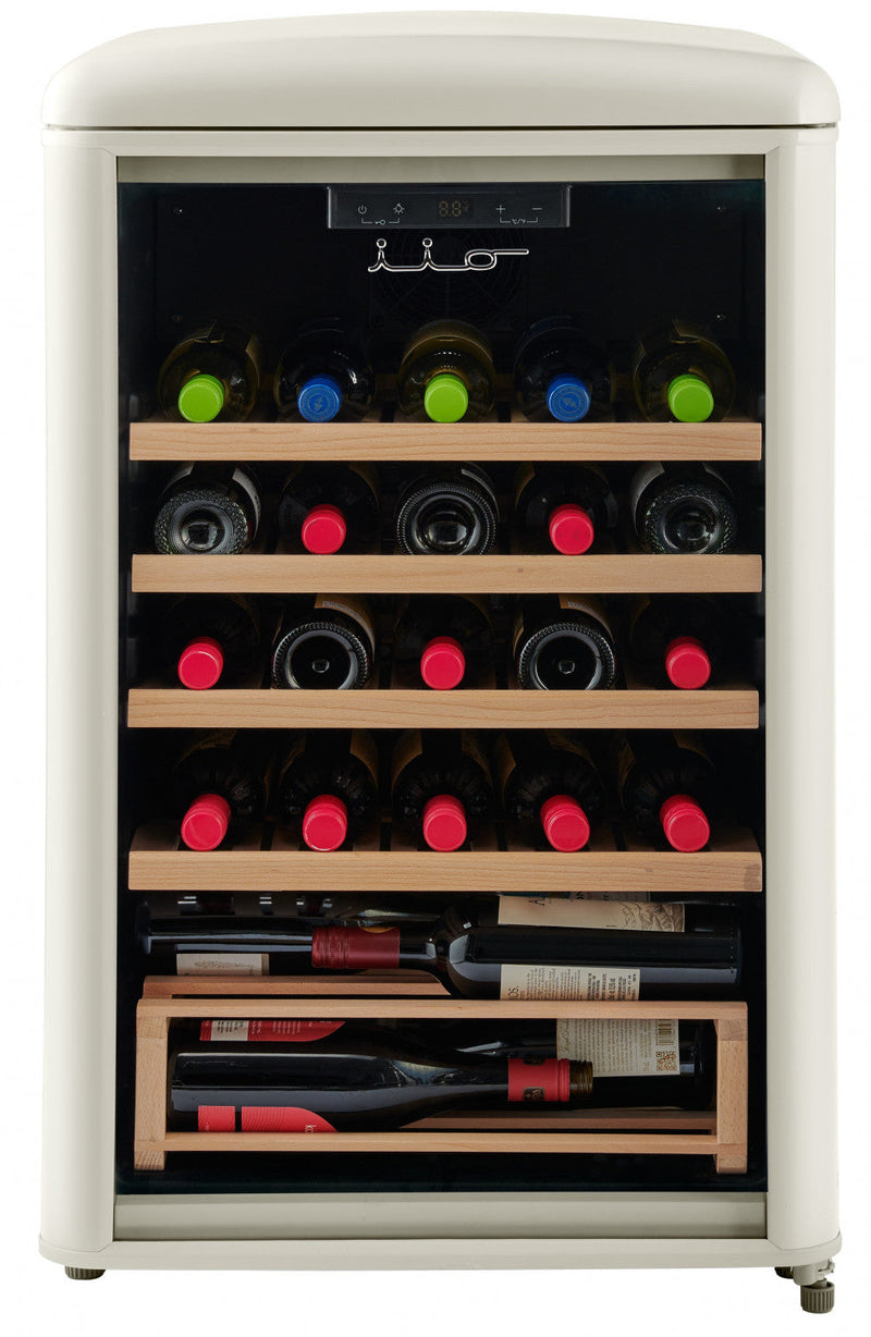 iio 30-Bottle Freestanding Retro Wine Cooler - IFF2-WS30-CR-V 