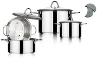 Arimi Milano 7-piece Italian Stainless Steel Cookware Set | Arimi Milano Batterie De Cuisine Italienne 7 Pieces En Acier Inoxydable