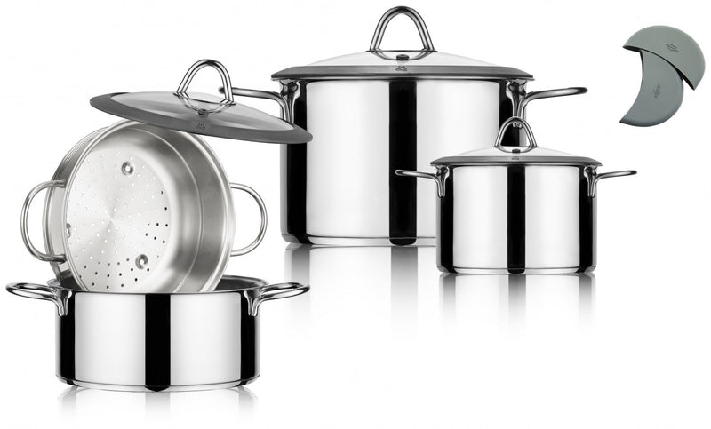 Arimi Milano 7-piece Italian Stainless Steel Cookware Set | Arimi Milano Batterie De Cuisine Italienne 7 Pieces En Acier Inoxydable