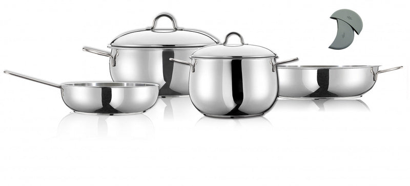 Arimi Luna 6-piece Italian Stainless Steel Cookware Set|Arimi Luna Batterie De Cuisine Italienne En Acier Inoxydable 6 Pieces