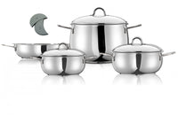 Arimi Bella 7-piece Italian Stainless Steel Cookware Set|Arimi Bella Batterie De Cuisine Italienne En Acier Inoxydable 7 Pieces