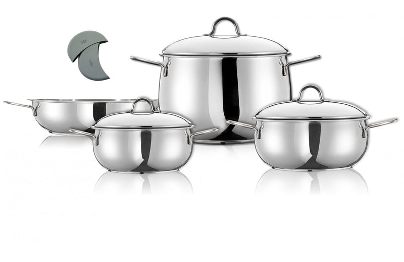 Arimi Bella 7-piece Italian Stainless Steel Cookware Set|Arimi Bella Batterie De Cuisine Italienne En Acier Inoxydable 7 Pieces
