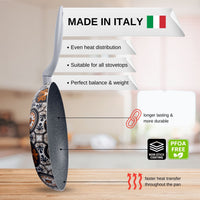 Arimi Fiore Italian Frying Pan 28cm|Poele Italienne Arimi Fiore 28cm