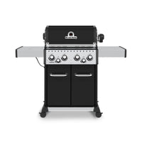 Broil King Baron™ 490 Pro Natural Gas Grill with Side Burner & Rear Rotisserie Burner in Black - 875247|Gril à gaz naturel BaronMC 490 PRO noir de Broil King avec brûleur latéral et brûleur arrière de rôtisserie - 875247