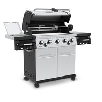 Broil King Regal™ S 590 Pro Propane Gas Grill with Side Burner & Rear Rotisserie Burner in Stainless Steel - 958344|Gril à gaz propane RegalMC S 590 PRO en acier inoxydable de Broil King avec brûleur latéral et brûleur arrière de rôtisserie - 958344