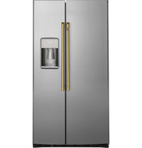 Café Brushed Brass Refrigerator Handle Kit - CXMS2H2PNCG|Trousse de poignées Café laiton brossé pour réfrigérateur - CXMS2H2PNCG