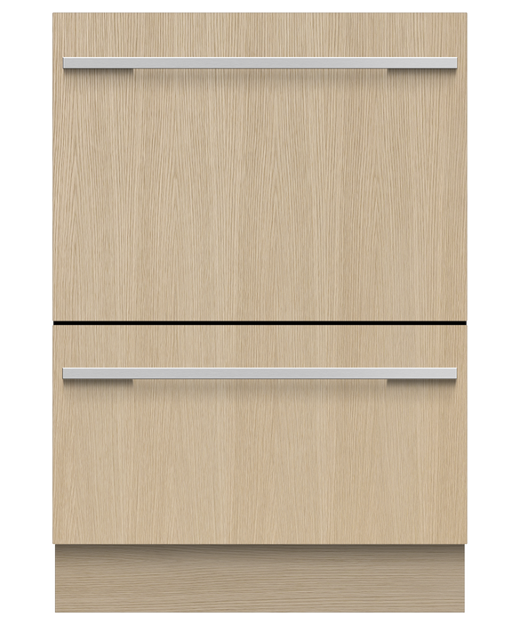 24 Inch Fully-Integrated Double DishDrawer