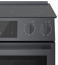 Bosch 4.6 Cu. Ft. 800 Series Electric Range - HEI8046C - Electric Range in Black Stainless Steel 