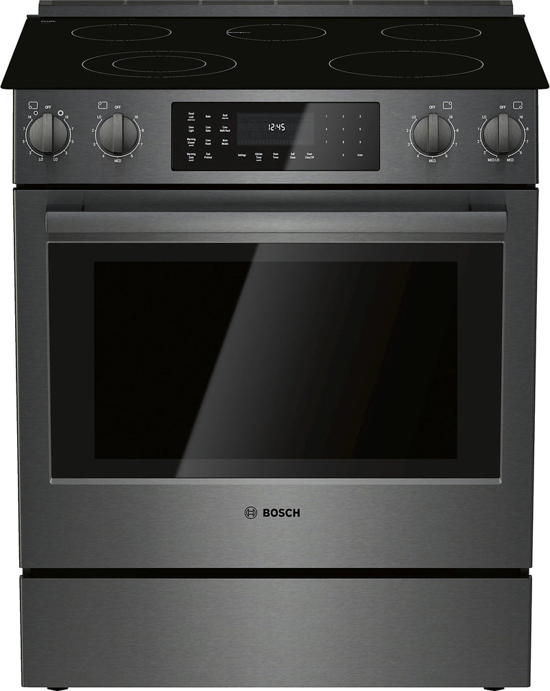 Bosch 4.6 Cu. Ft. 800 Series Electric Range - HEI8046C - Electric Range in Black Stainless Steel 