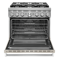 KitchenAid 36" Smart Commercial-Style Dual Fuel Range - KFDC506JMH