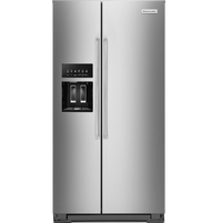 KitchenAid 19.9 Cu. Ft. Counter-Depth Side-by-Side Refrigerator - KRSC700HPS - Refrigerator in Stainless Steel with PrintShield™ Finish