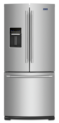 Maytag 30" 20 Cu. Ft. French-Door Refrigerator - Fingerprint Resistant Stainless Steel - MFW2055FRZ | Réfrigérateur Maytag de 20 pi³ et de 30 po à portes françaises - acier inoxydable résistant aux trac…