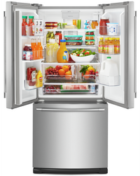 Maytag 30" 20 Cu. Ft. French-Door Refrigerator - Fingerprint Resistant Stainless Steel - MFW2055FRZ | Réfrigérateur Maytag de 20 pi³ et de 30 po à portes françaises - acier inoxydable résistant aux trac…