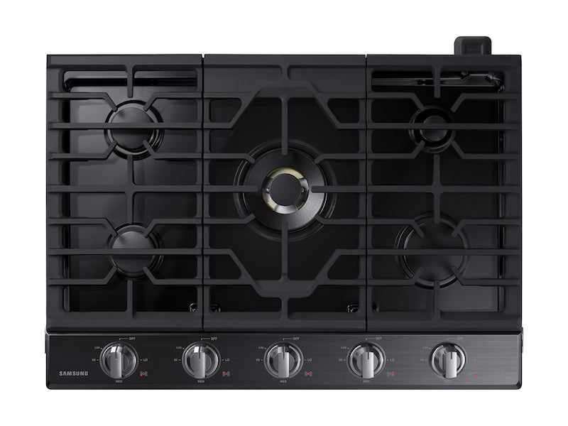 Samsung 30" 5-Burner Gas Cooktop with Bluetooth - NA30N7755TG/AA - Gas Cooktop in Black Stainless