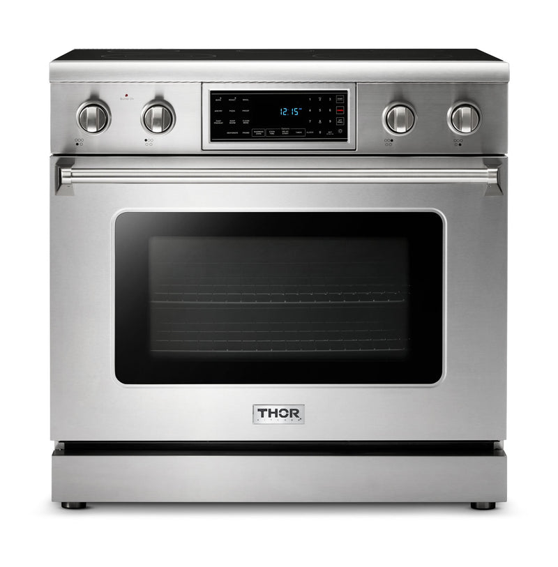 Thor Kitchen 6 Cu. Ft. Tilt Panel Professional Electric Range - TRE3601 | Cuisinière professionnelle électrique Thor Kitchen de 6 pi³ à panneau inclinable - TRE3601 | TRE361SS