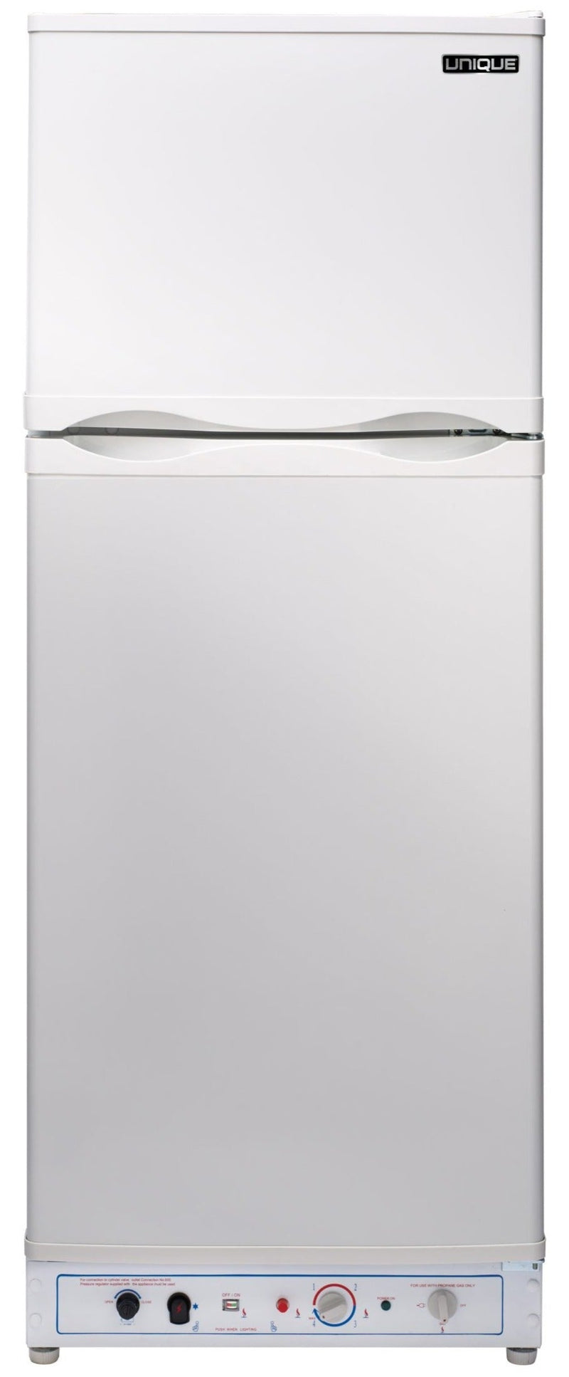 Off-Grid by Unique 8 Cu. Ft. Propane Refrigerator with Co Monitor - UGP-8C CM W 