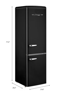 Classic Retro by Unique 9 Cu. Ft. Bottom Freezer Refrigerator - UGP-275L B AC 