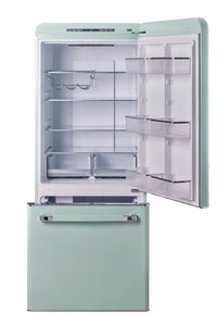 Classic Retro by Unique 18 cu.ft. Frost-Free Bottom Freezer Refrigerator - UGP-510L LG AC 