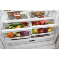 Whirlpool 33" 22 Cu. Ft. Bottom-Mount Refrigerator - Black - WRFF5333PB | Réfrigérateur Whirlpool de 22 pi³ et de 33 po à congélateur inférieur - noir - WRFF5333PB