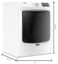 Maytag Front-Load 5.4 Cu. Ft. Washer with Extra Power and 7.3 Cu. Ft. Gas Dryer - White