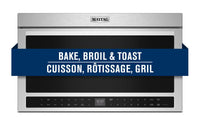 Maytag 1.1 Cu. Ft. Flush Mount Over-the-Range Microwave-Toaster Oven - Stainless Steel - YMMMF8030PZ | Four grille-pain et à micro-ondes à hotte intégrée Maytag de 1,1 pi3 à installation affleurée - acier inoxydable - YMMMF8030PZ | YMMMF80Z