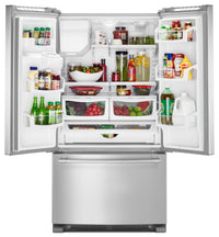 Maytag 25 Cu. Ft. French-Door Refrigerator – MFI2570FEZ - Refrigerator with Exterior Water/Ice Dispenser, Ice Maker in Stainless Steel