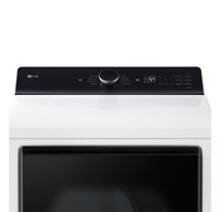 LG 6.1 Cu. Ft. Top-Load Washer with EasyUnload™ and 7.3 Cu. Ft. Electric Dryer with EasyLoad™ - White | Laveuse à chargement par le haut LG 6,1 pi³ avec EasyUnload et sécheuse électrique LG 7,3 pi³ avec EasyLoad - blanches | LGTL840A