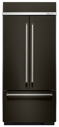 KitchenAid 20.8 Cu. Ft. Built-In French-Door Refrigerator – KBFN506EBS - Refrigerator in Black